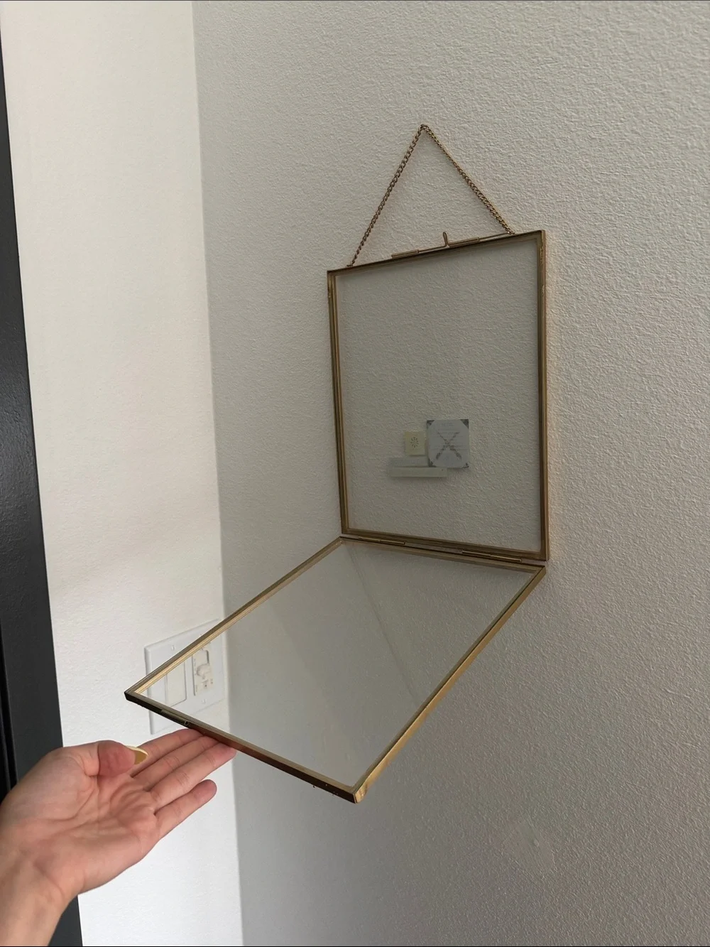 “Shadowbox” Gold Frame